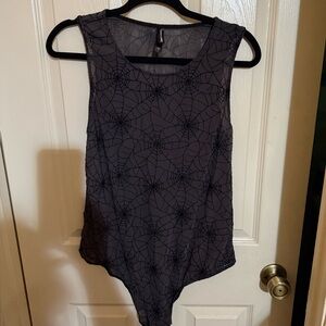 Torrid Curve Black Spiderweb Bodysuit
